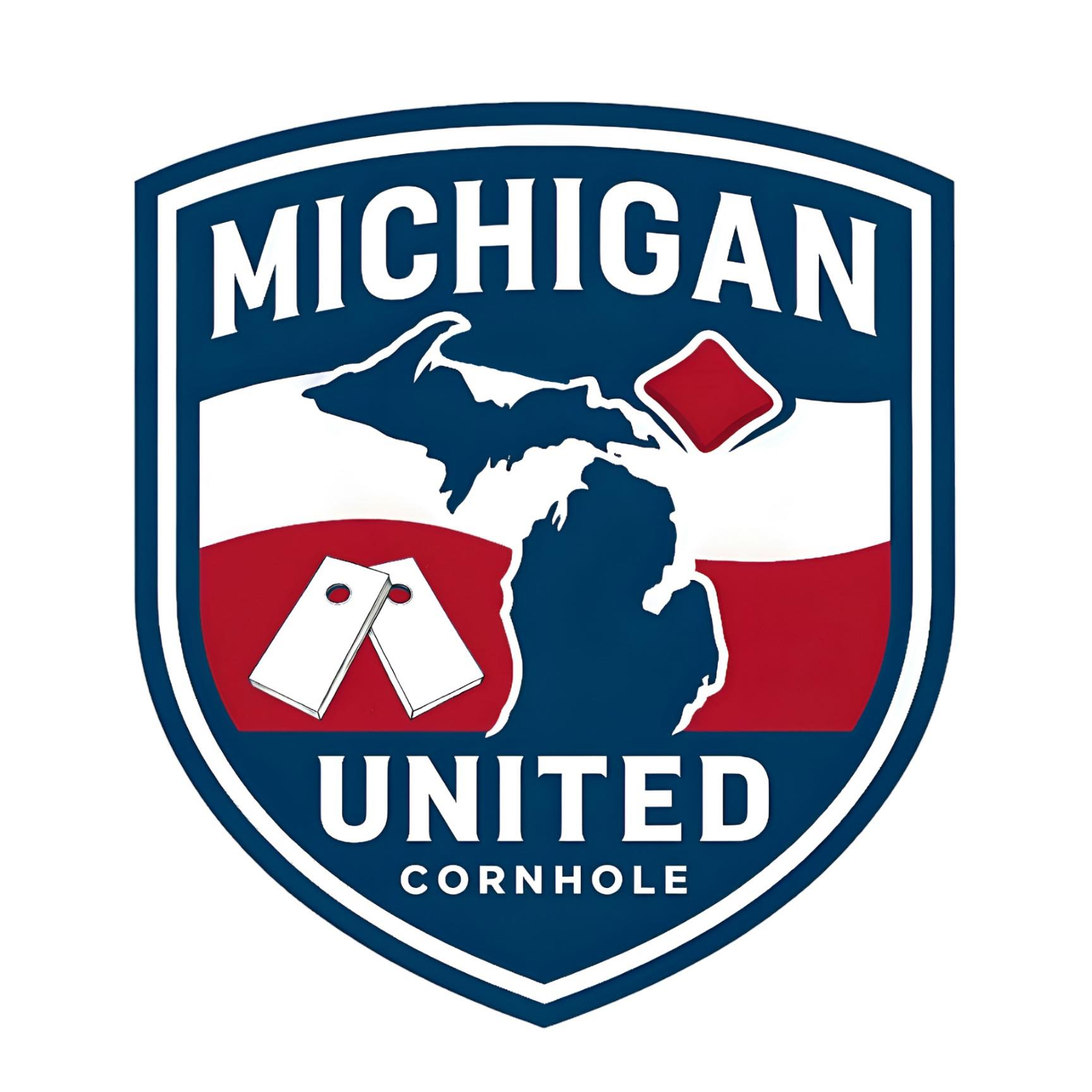 Michigan United Cornhole logo